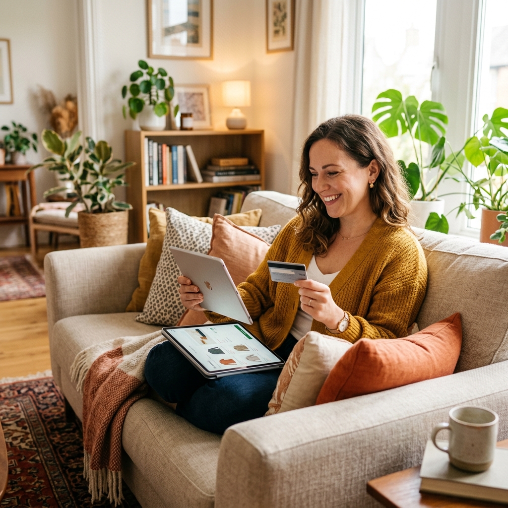 Woman ordering Flix4K subscription